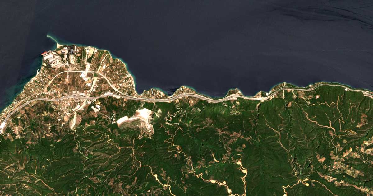 Carte satellite de Káto Rodiní