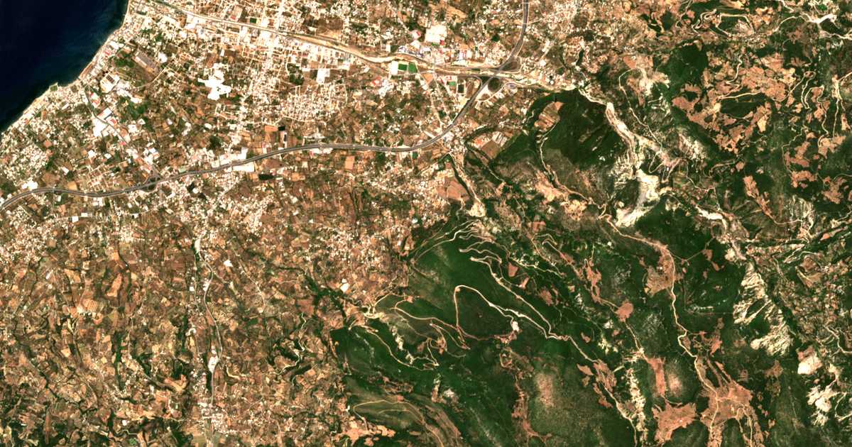 Carte satellite de Kefalóvryson
