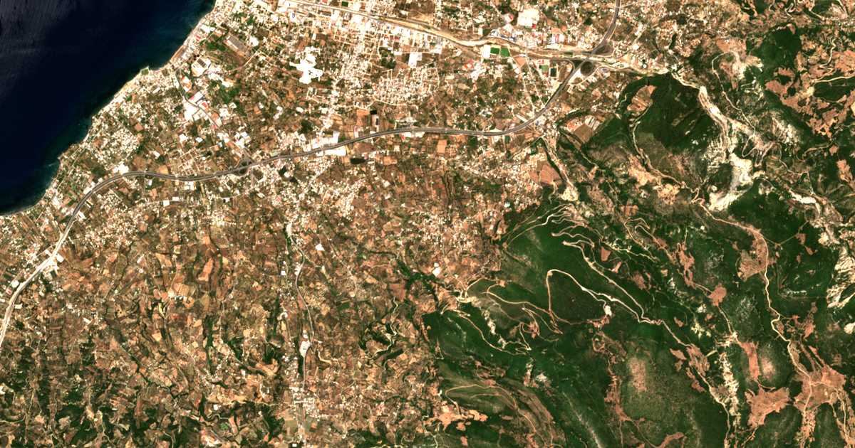 Carte satellite de Kríni