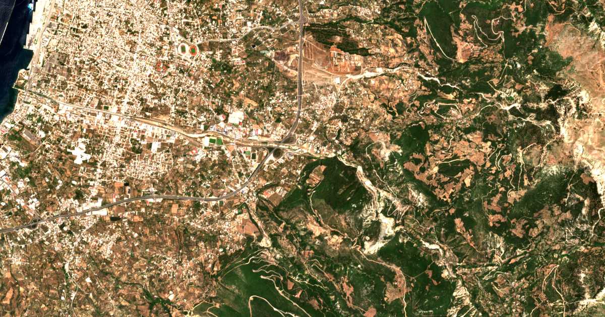 Carte satellite de Mavromandíla