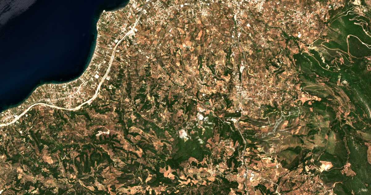 Carte satellite de Pavlókastro
