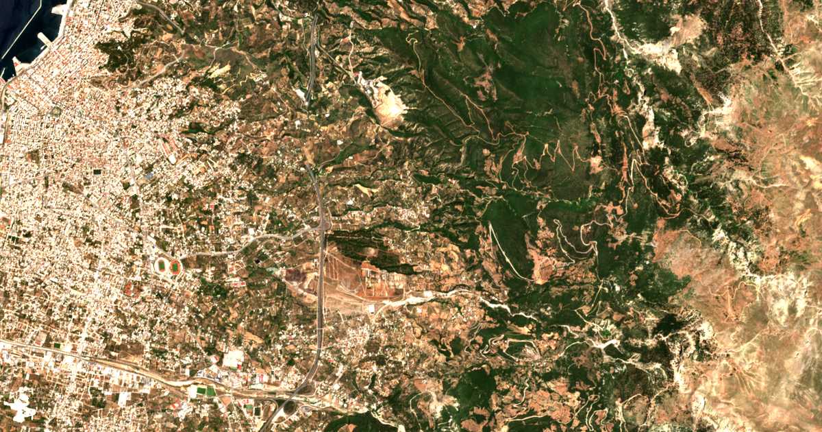 Carte satellite de Romanós