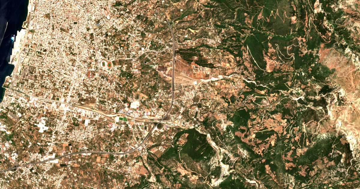 Carte satellite de Ryáki