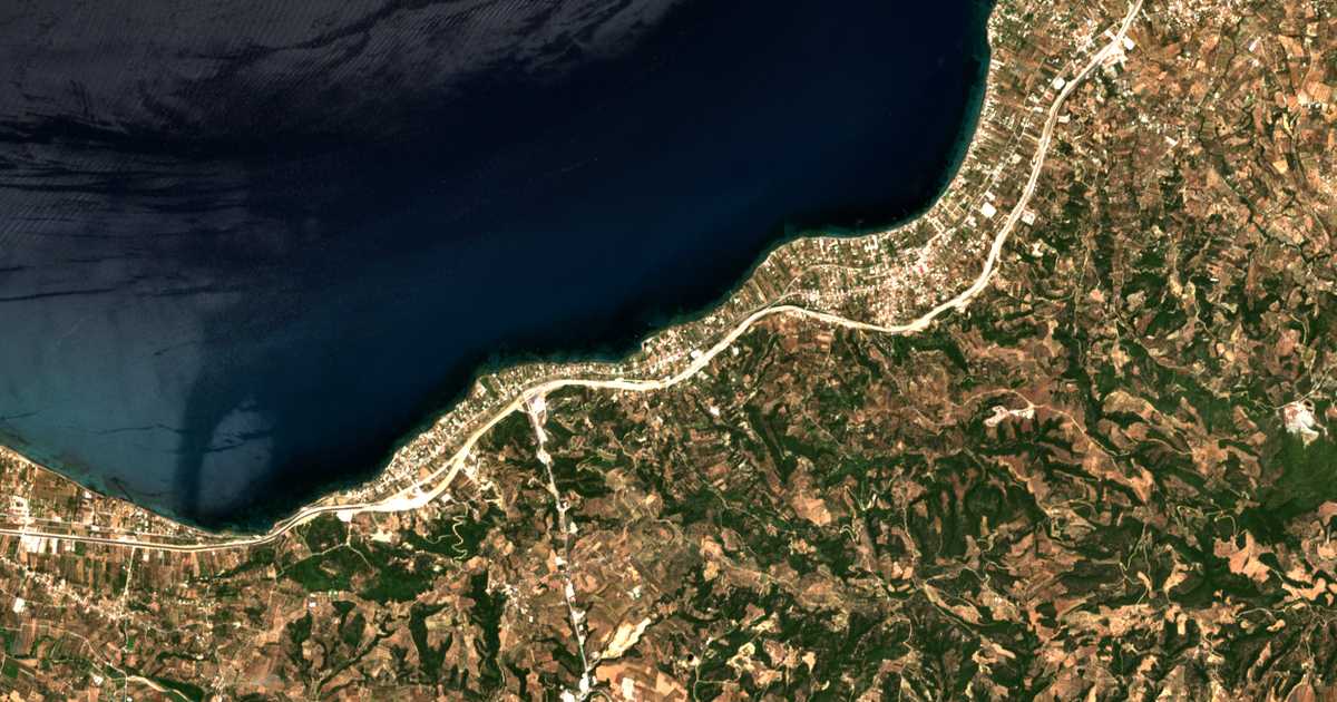 Carte satellite de Tsoukaléika