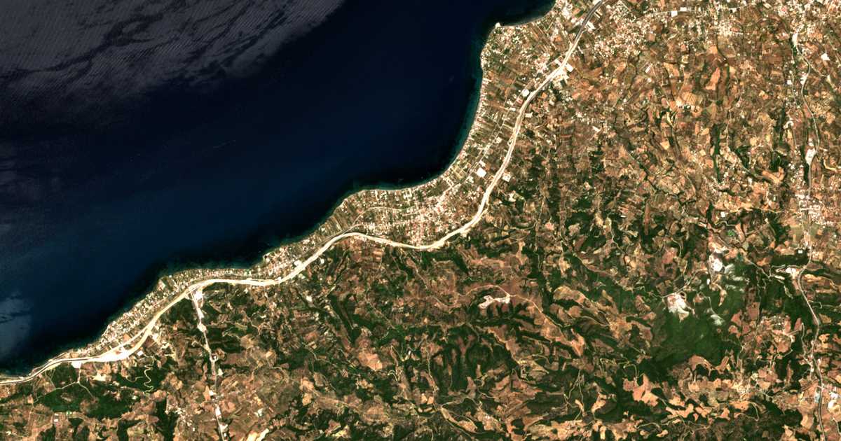 Carte satellite de Vrachnaíika
