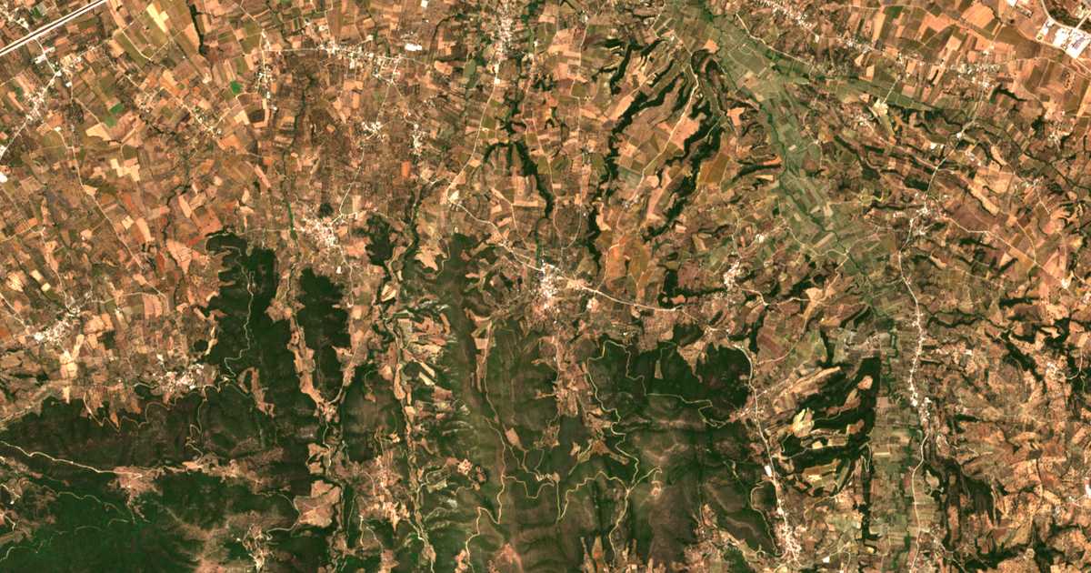 Carte satellite de Eleochóri