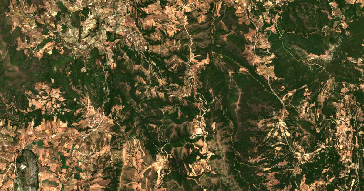Carte satellite de Flókas
