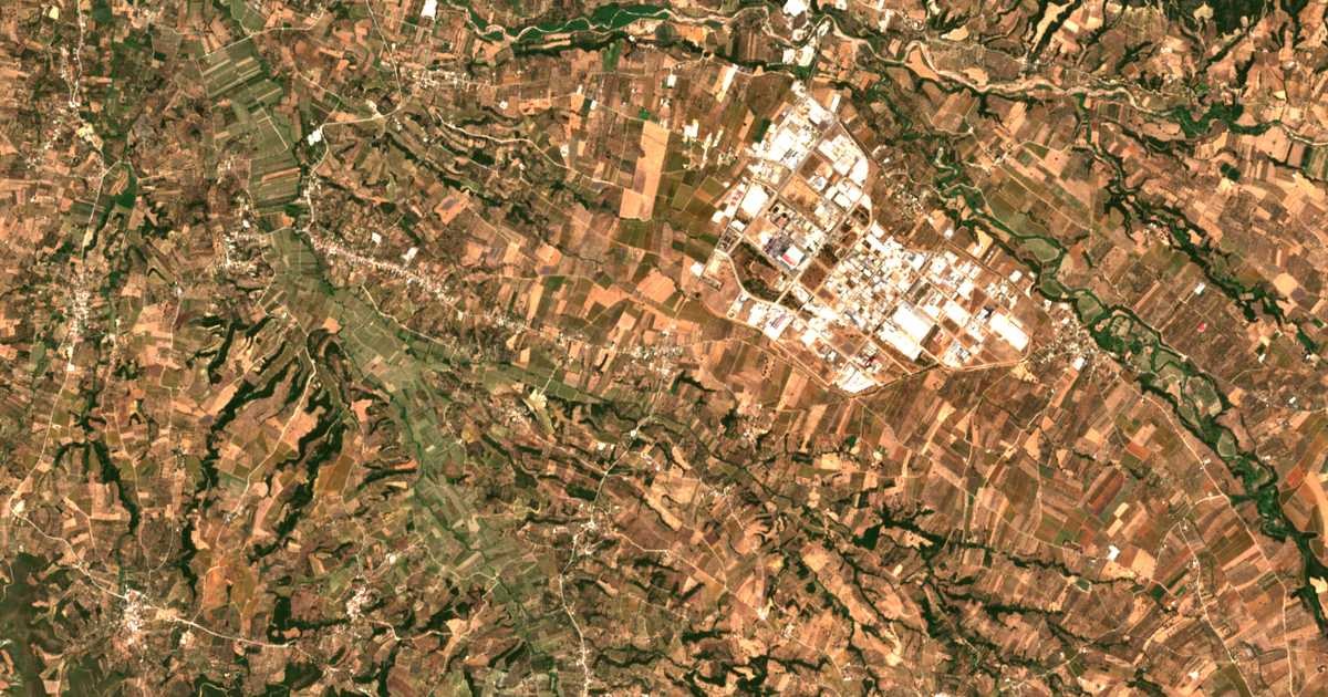 Carte satellite de Kalamákion