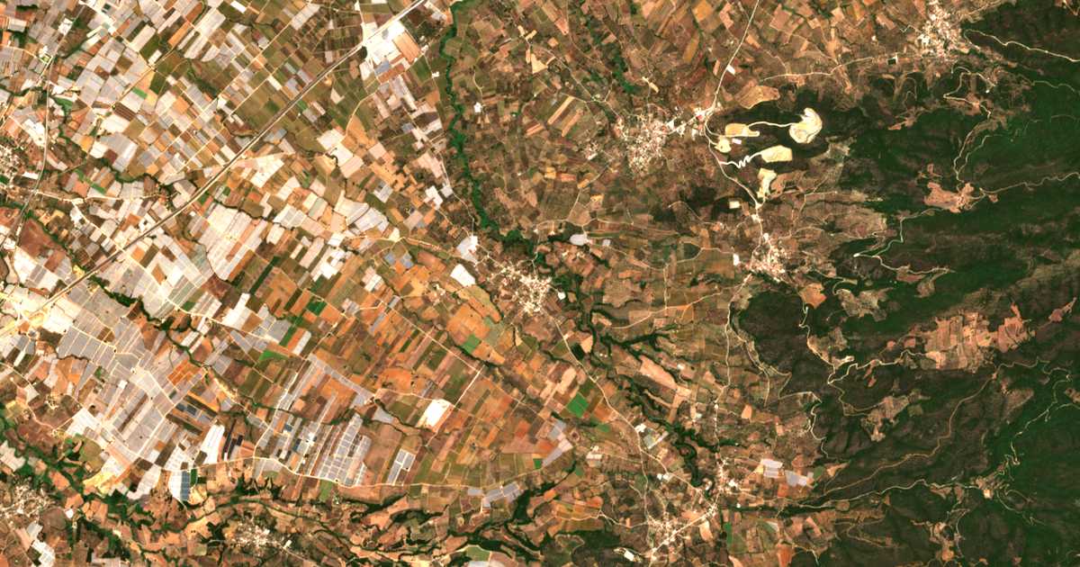 Carte satellite de Kagkádion