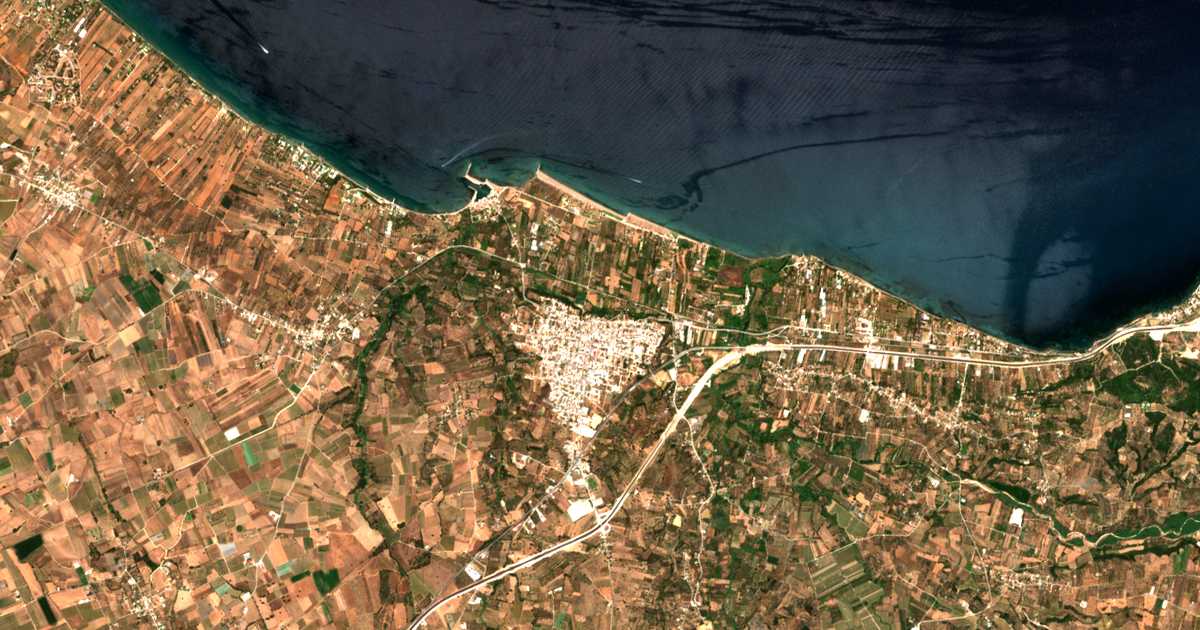 Carte satellite de Káto Achaḯa