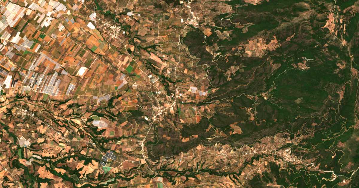 Carte satellite de Matarágka