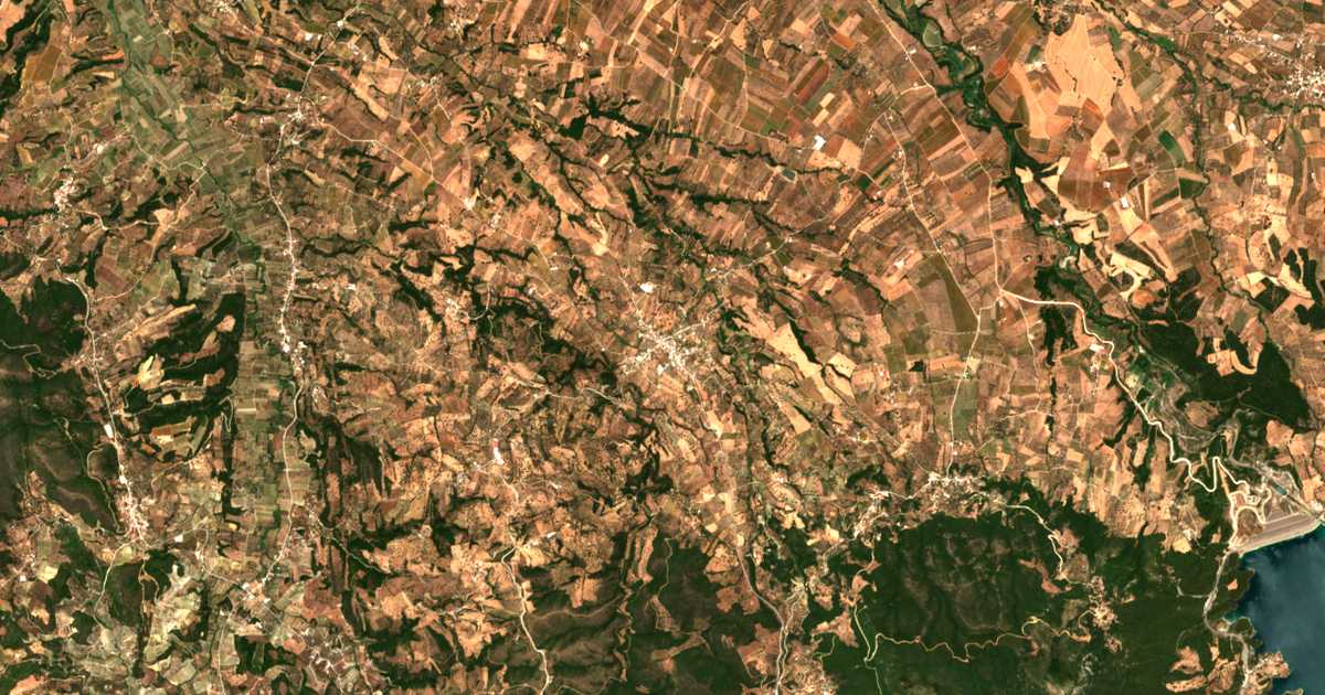 Carte satellite de Káto Mazaráki