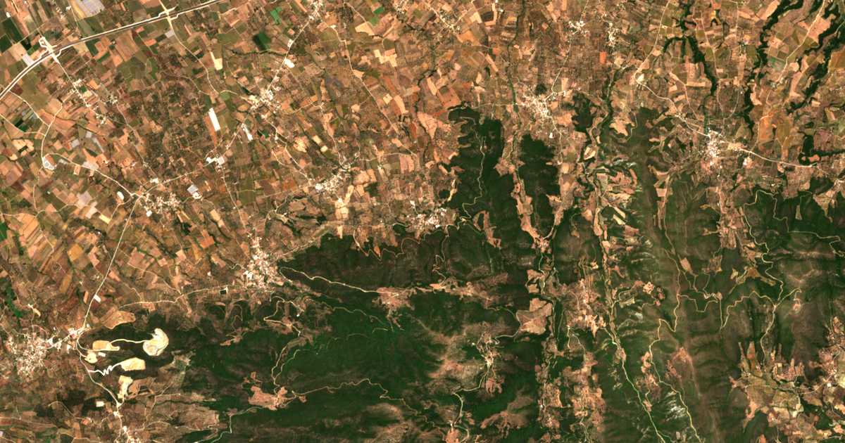 Carte satellite de Pournárion