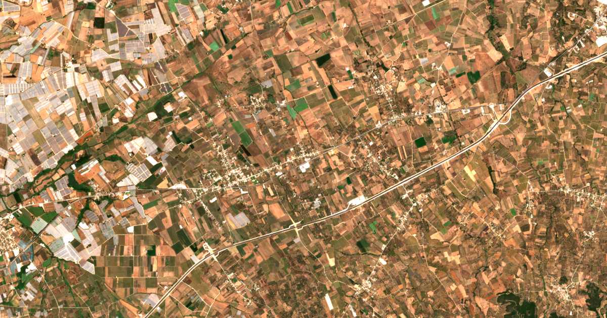 Carte satellite de Ráchi