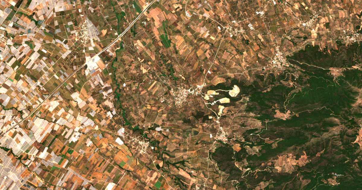 Carte satellite de Ríolos