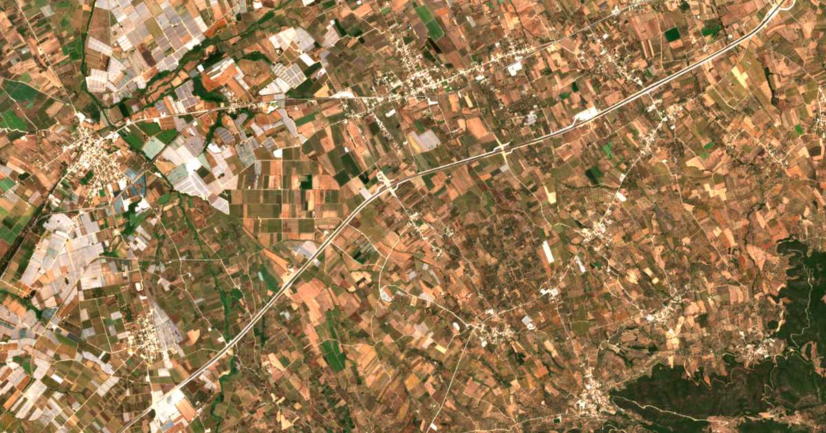 Carte satellite de Tsakónika