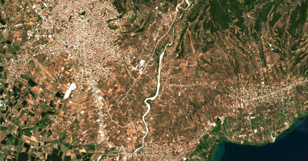Carte satellite de Akropótamos