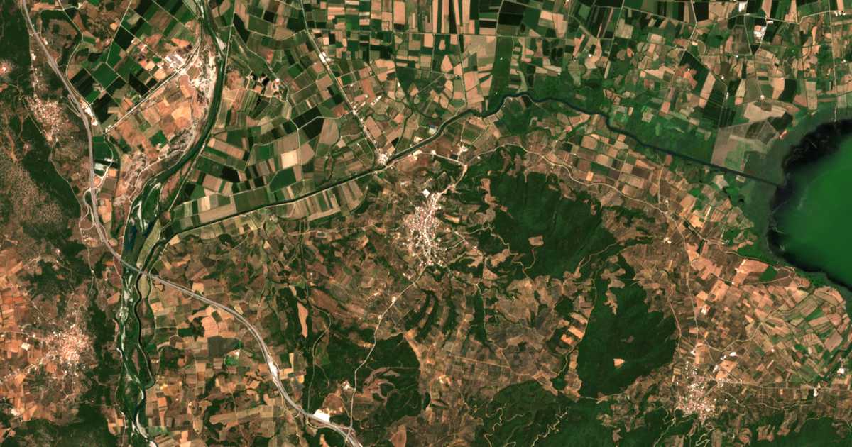 Carte satellite de Angelókastro