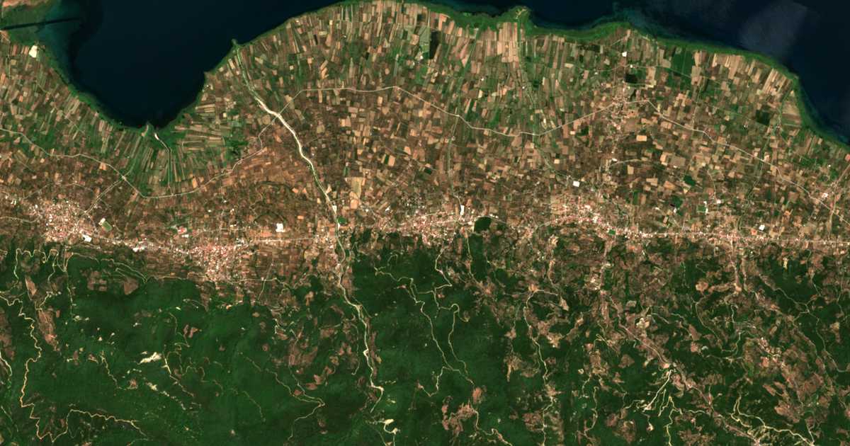 Carte satellite de Grammatikoú