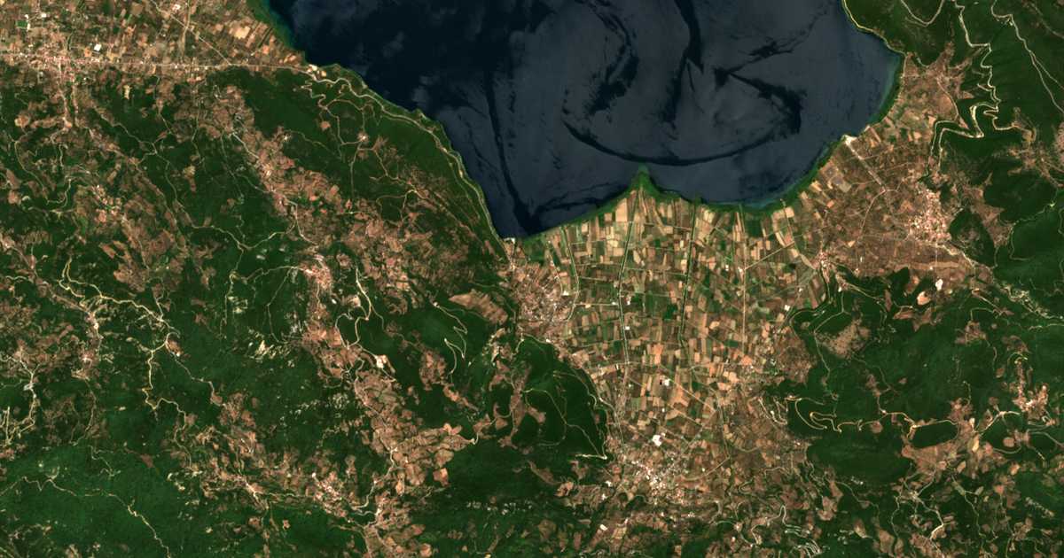 Carte satellite de Kapsoráchi