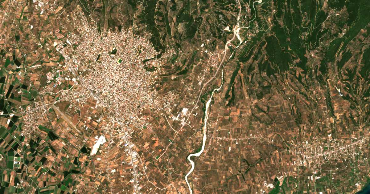 Carte satellite de Kokkinopýlia