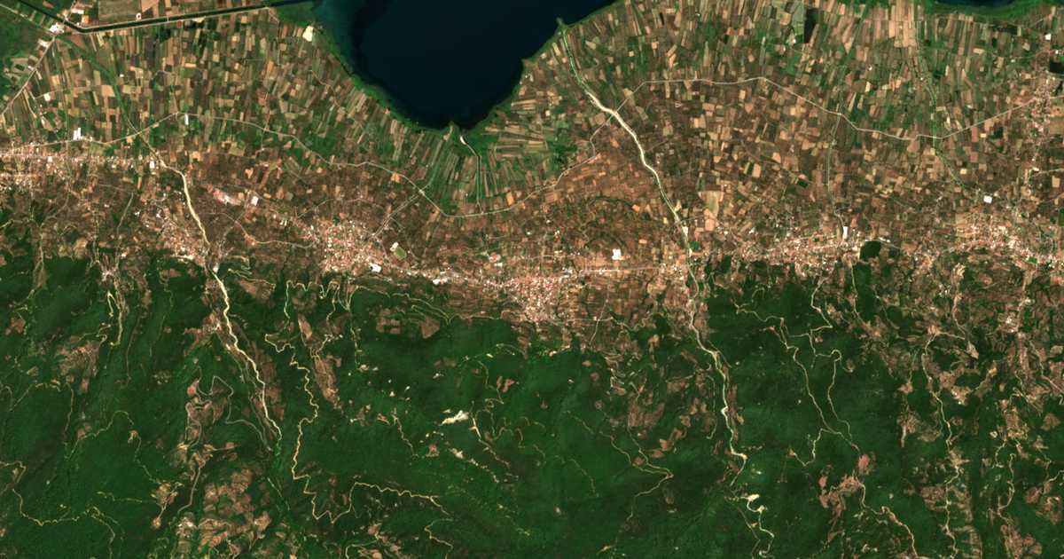 Carte satellite de Matarágka