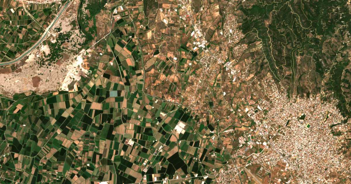 Carte satellite de Megáli Chóra