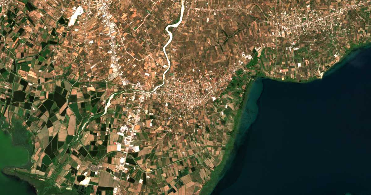 Carte satellite de Panetólio