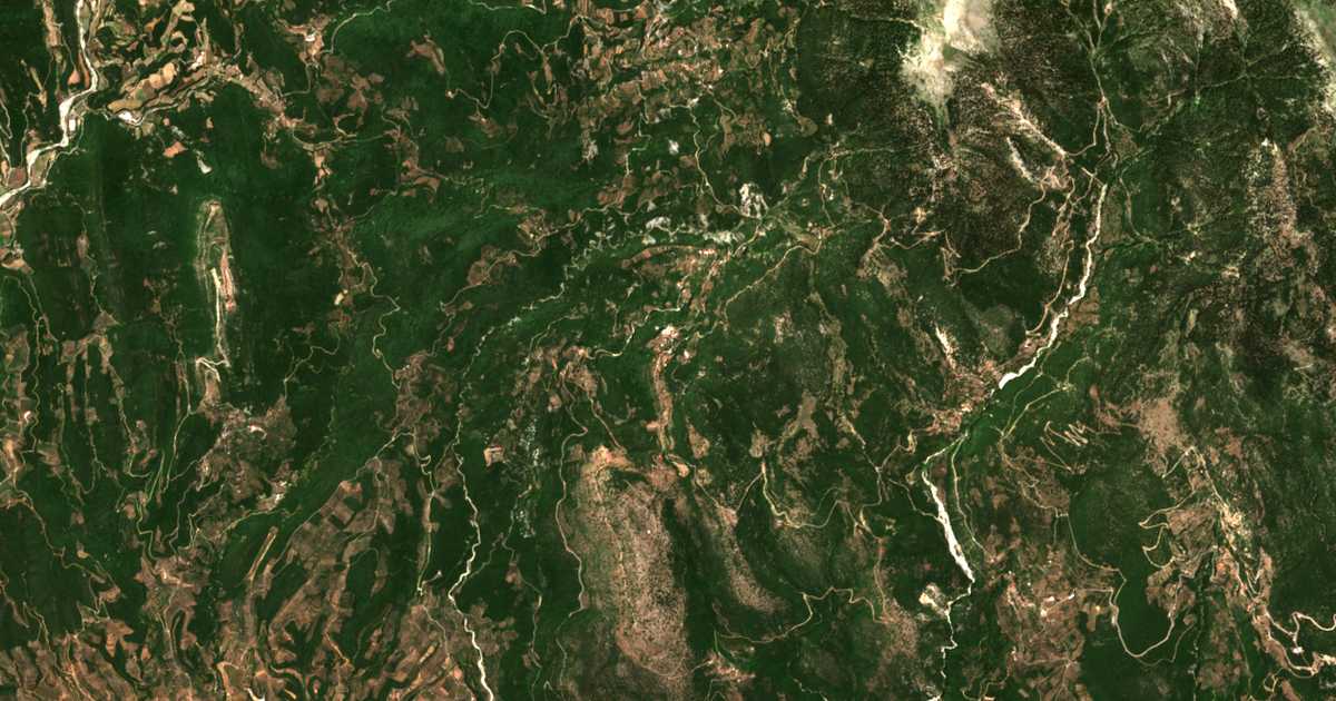 Carte satellite de Peristérion