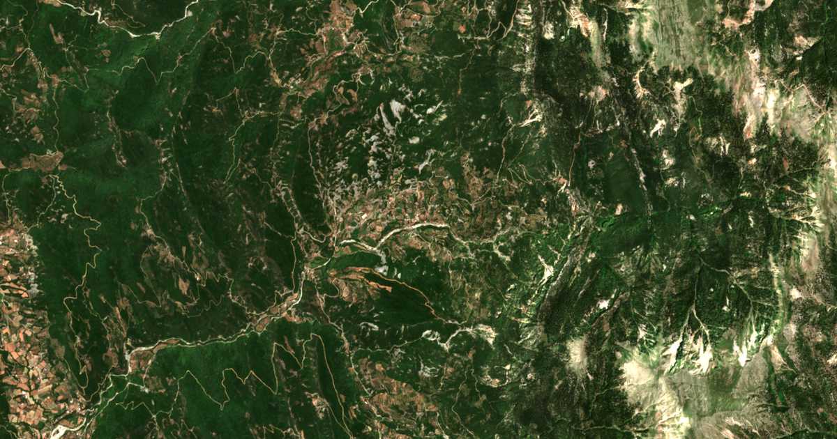 Carte satellite de Sitómena