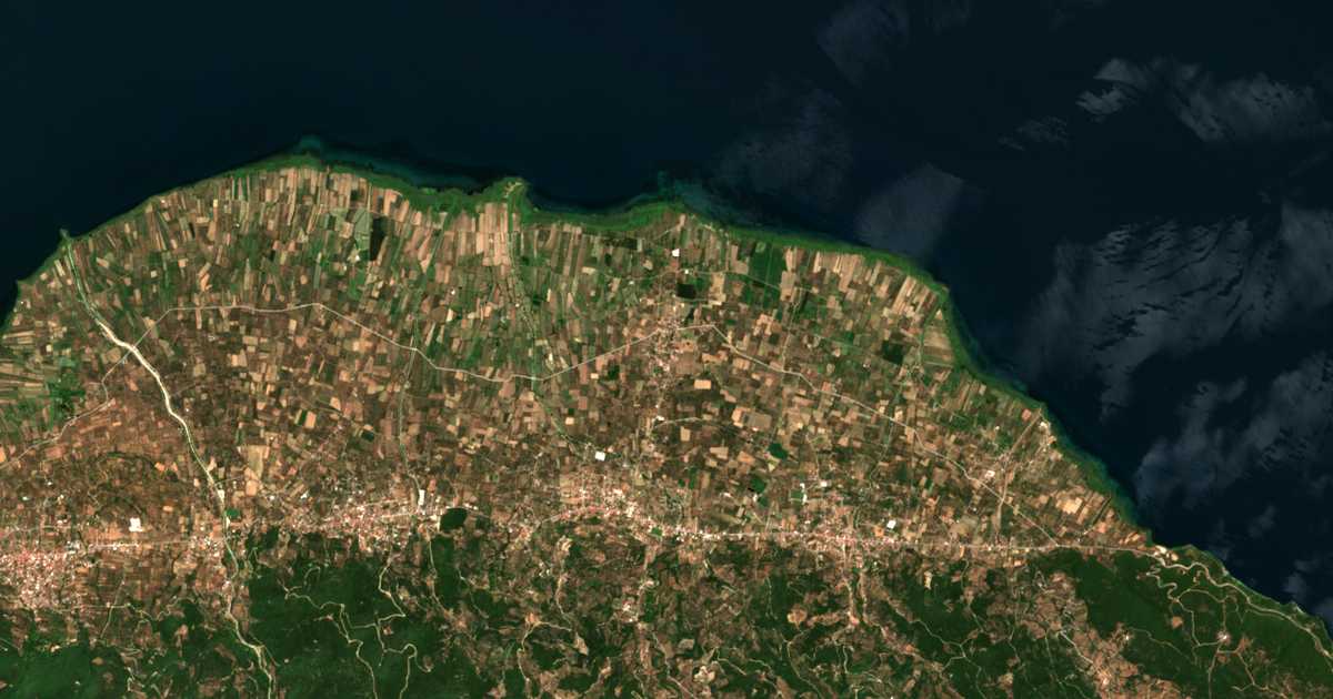 Carte satellite de Trichónion
