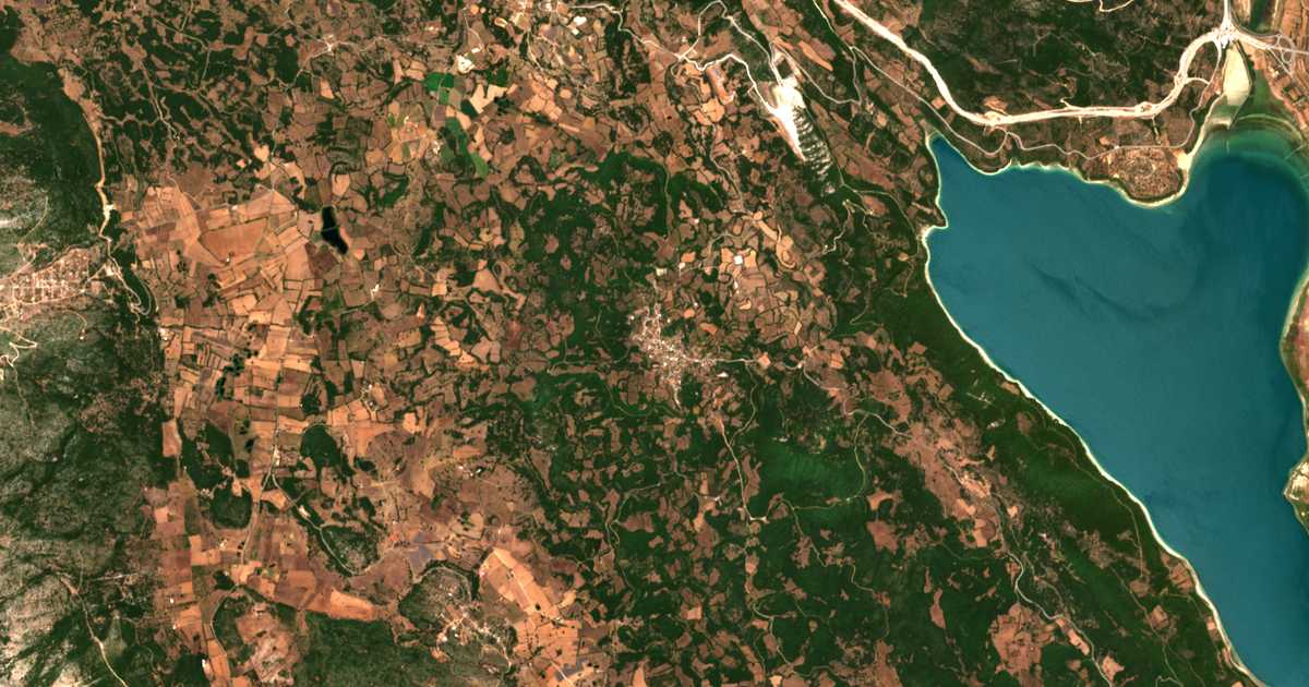 Carte satellite de Konopína