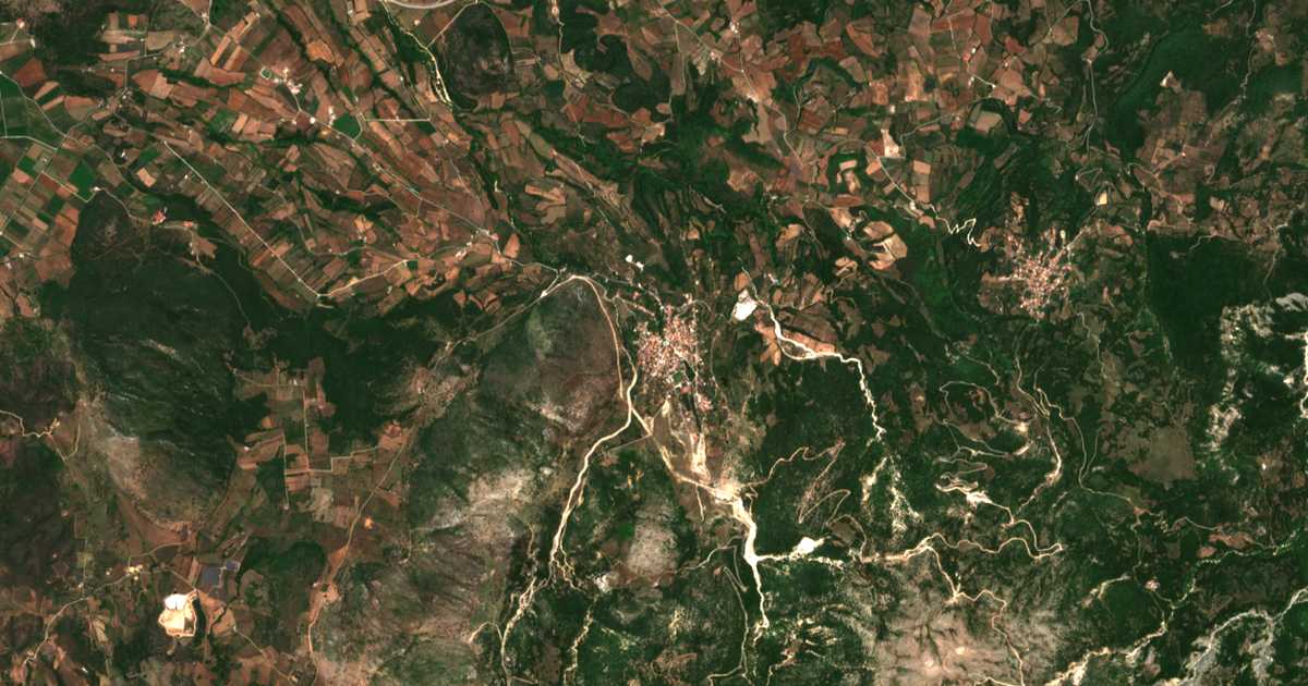 Carte satellite de Monastirákion