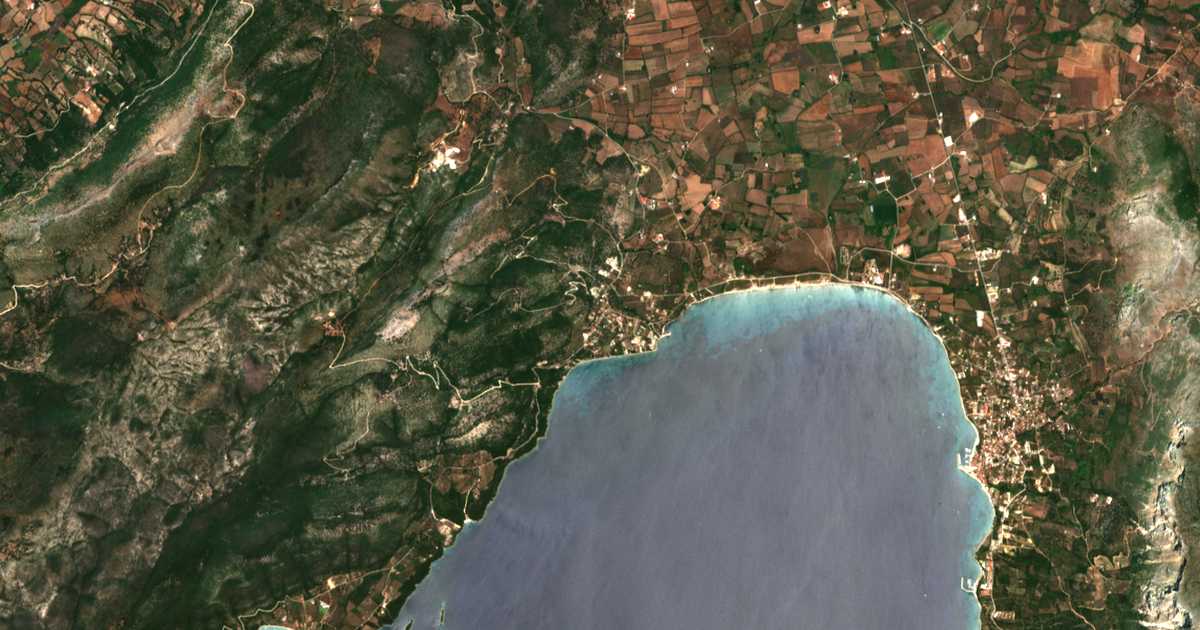 Carte satellite de Pogoniá