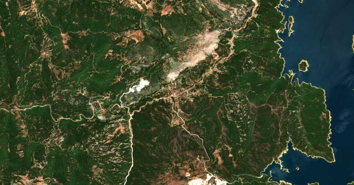 Carte satellite de Alevráda