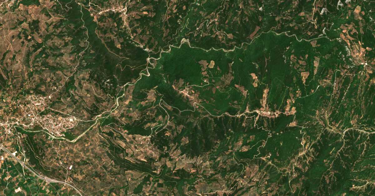 Carte satellite de Chrysorráchi