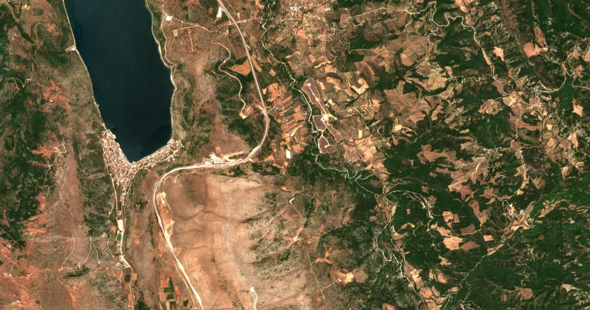 Carte satellite de Falangiás