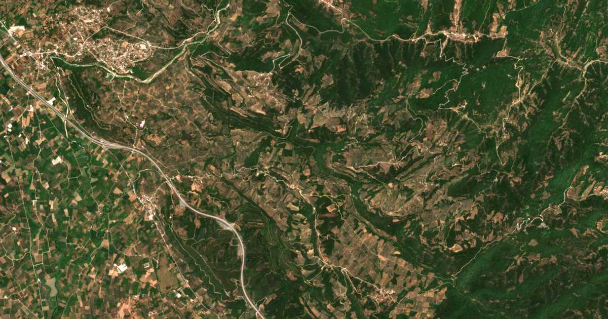 Carte satellite de Kastriótissa