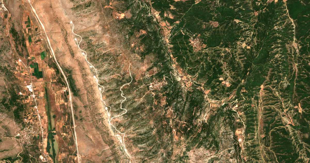 Carte satellite de Kechriniá