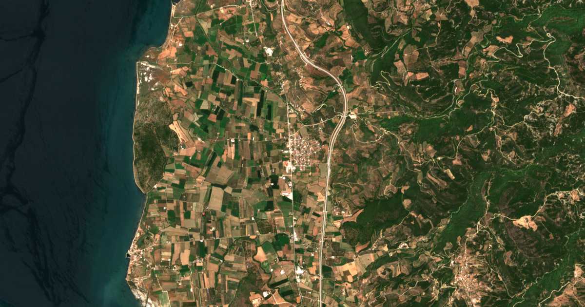 Carte satellite de Loutró