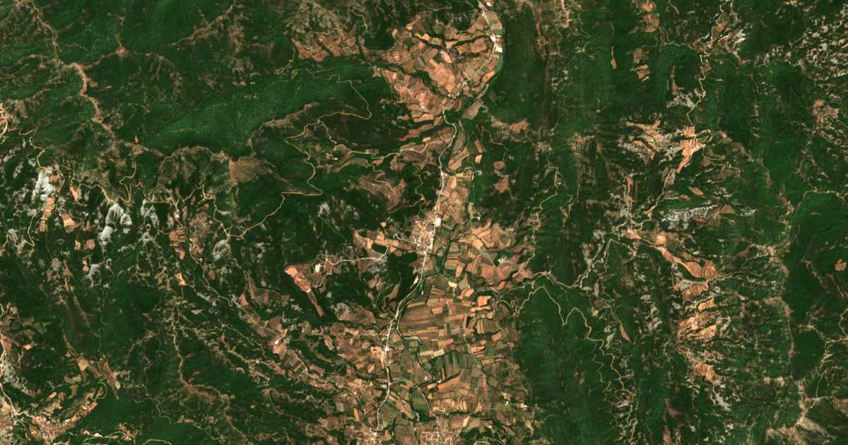 Carte satellite de Néa Malesiáda