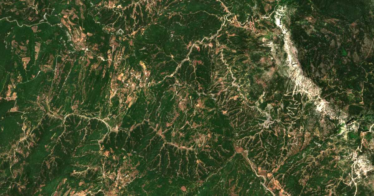 Carte satellite de Petsália
