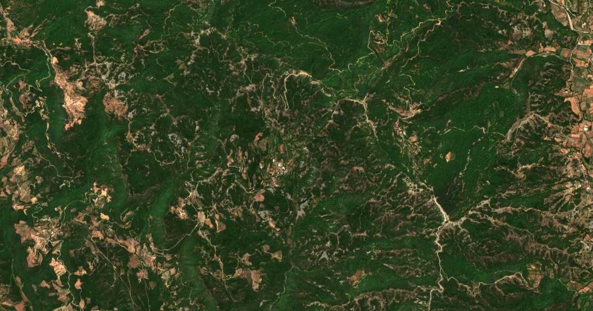 Carte satellite de Pteléa