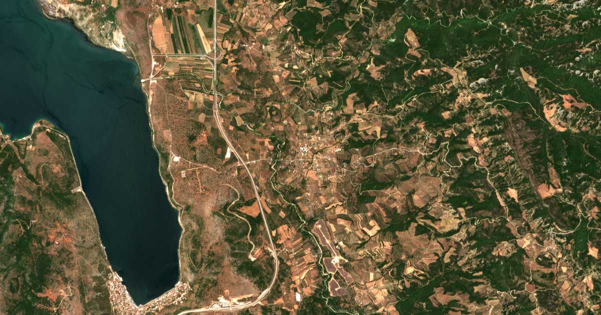 Carte satellite de Sardínia
