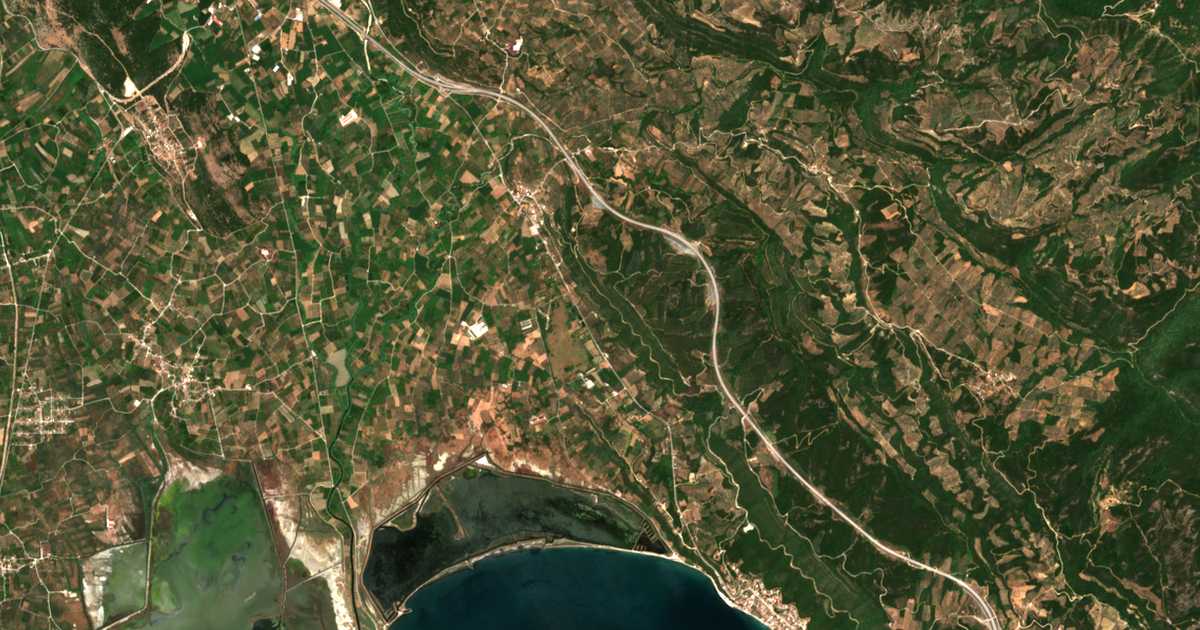 Carte satellite de Sykoúla
