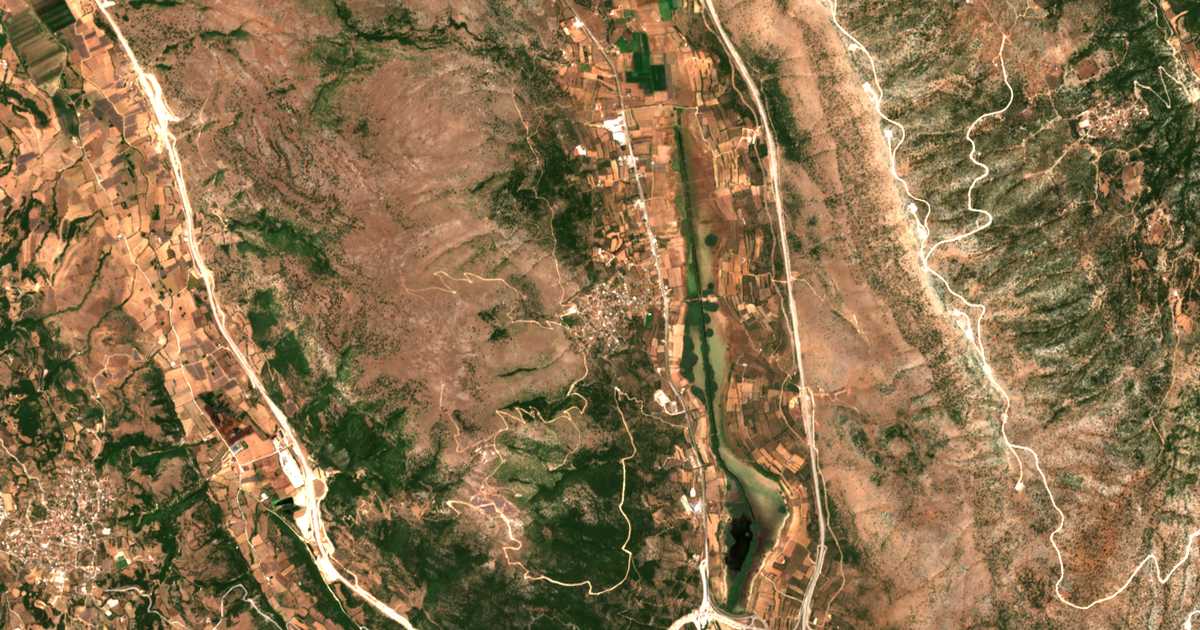 Carte satellite de Stános