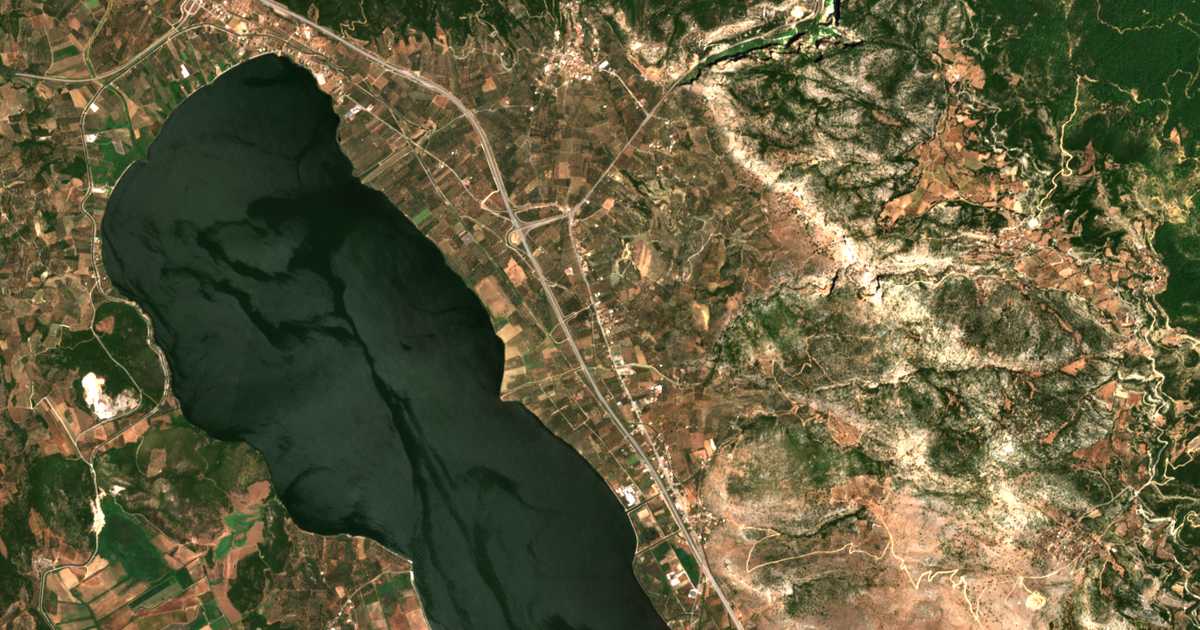 Carte satellite de Chalíkion