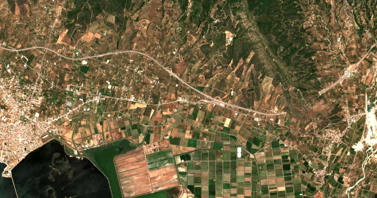 Carte satellite de Drosiá