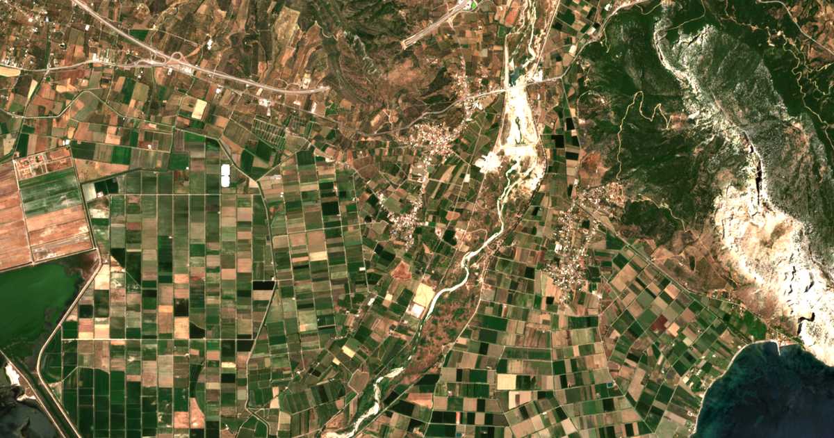 Carte satellite de Evinochórion