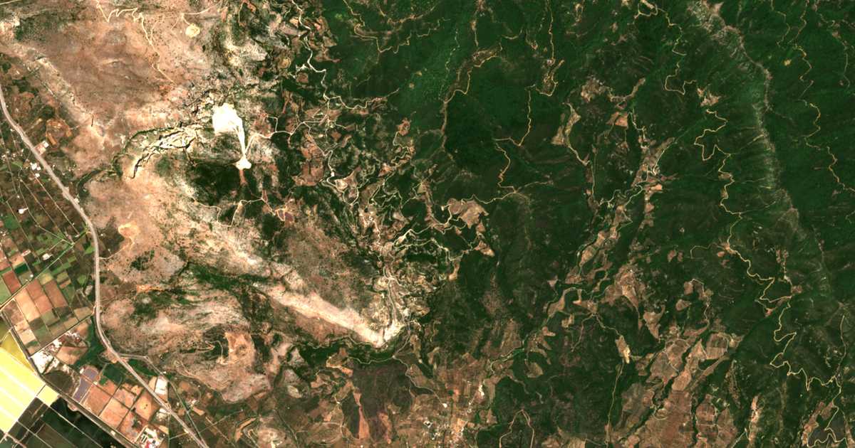 Carte satellite de Káto Rétsina